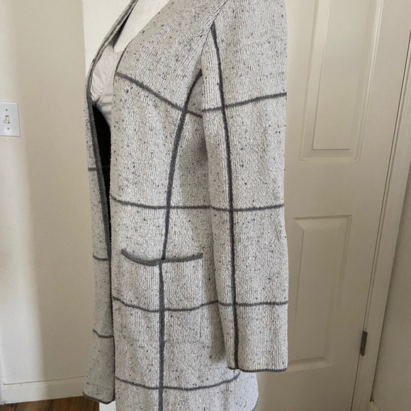 APT. 9 Grey Striped Long Cardigan - Picture 6 of 11